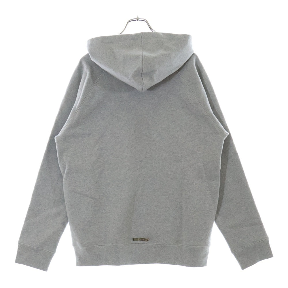 CHROME HEARTS(クロムハーツ) Y NOT クロスパッチ付きジップアップパーカー フーディー グレー