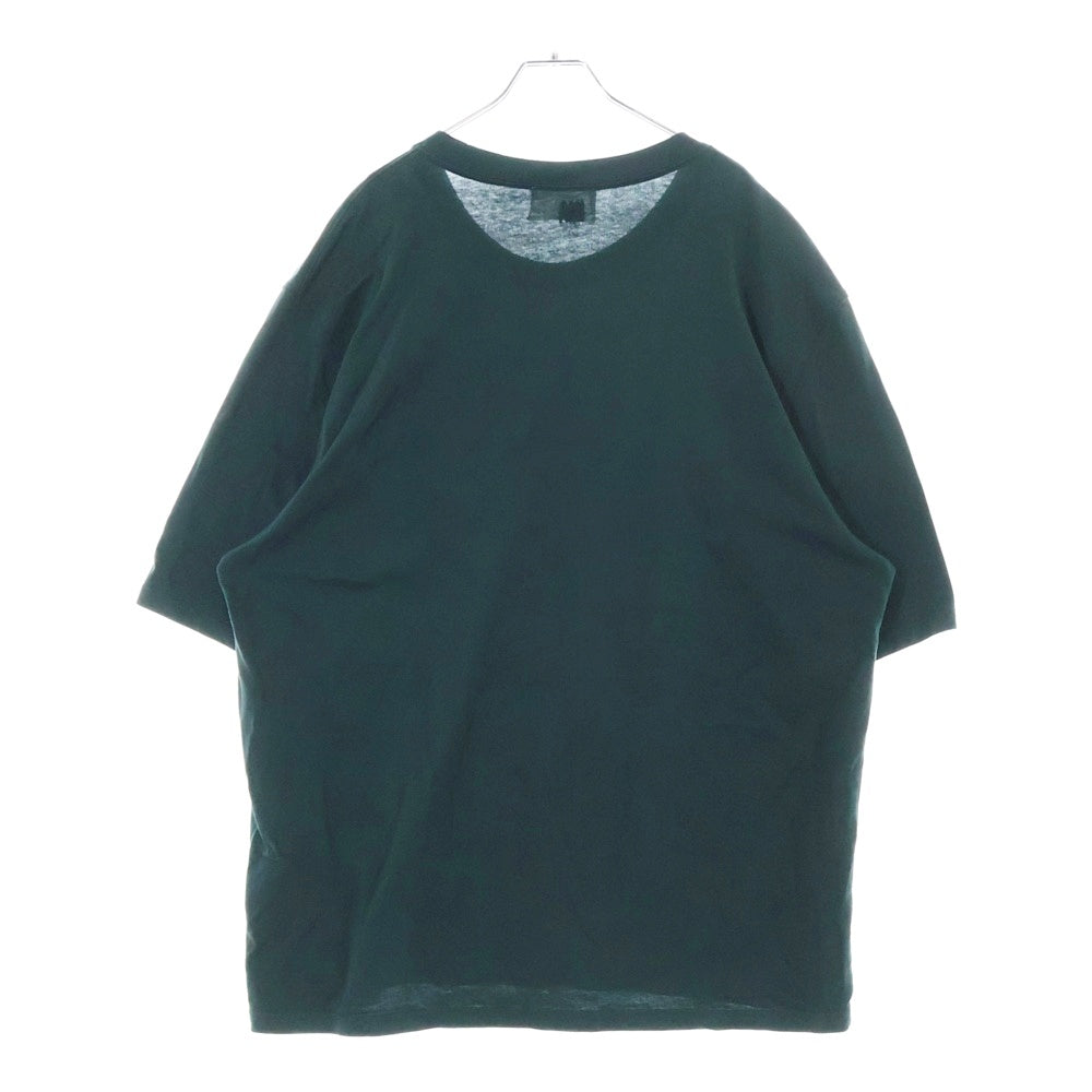 AMI Alexandre Mattiussi(アミアレクサンドルマテュッシ) ハートロゴワッペン クルーネック半袖Tシャツ SPUTS002.726 グリーン