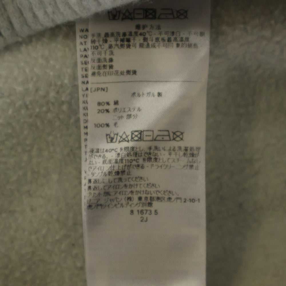 FEAR OF GOD ESSENTIALS(フィアオブゴッド エッセンシャルズ) ×Ermenegildo Zegna エルメネジルドゼニア アップリケロゴ クルーネックスウェットシャツ グレー