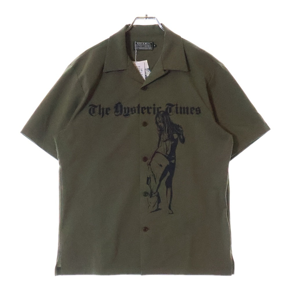HYSTERIC GLAMOUR(ヒステリックグラマー) 25SS HYSTERIC TIMES ヒステリック タイムズ プリント 半袖シャツ
