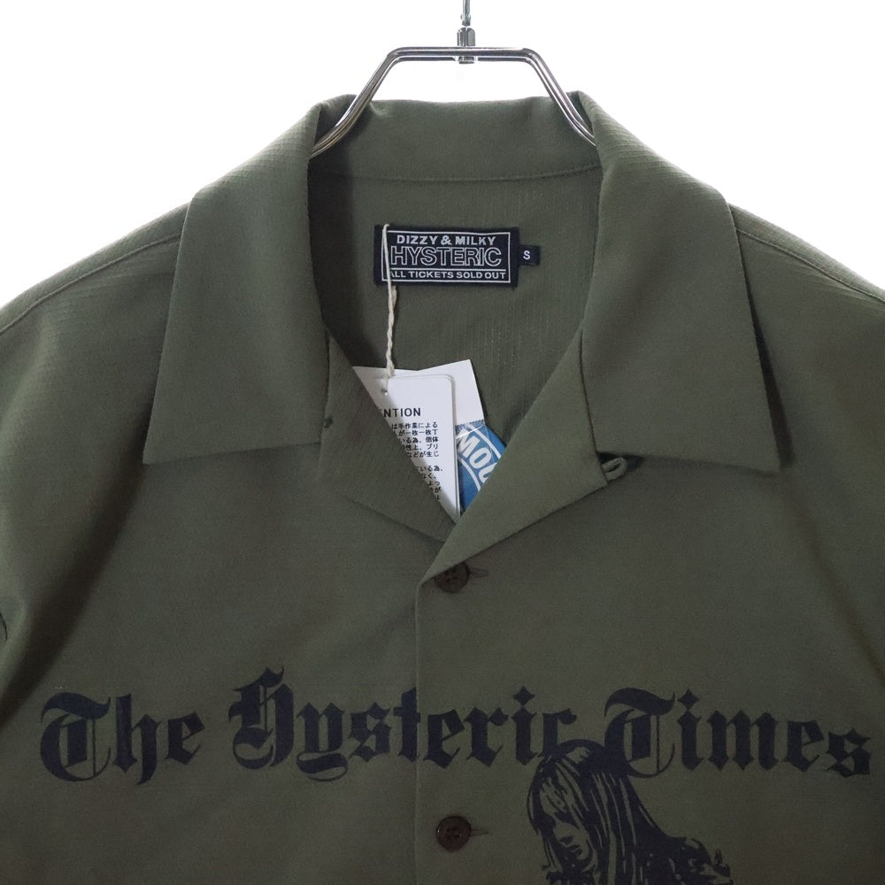HYSTERIC GLAMOUR(ヒステリックグラマー) 25SS HYSTERIC TIMES ヒステリック タイムズ プリント 半袖シャツ