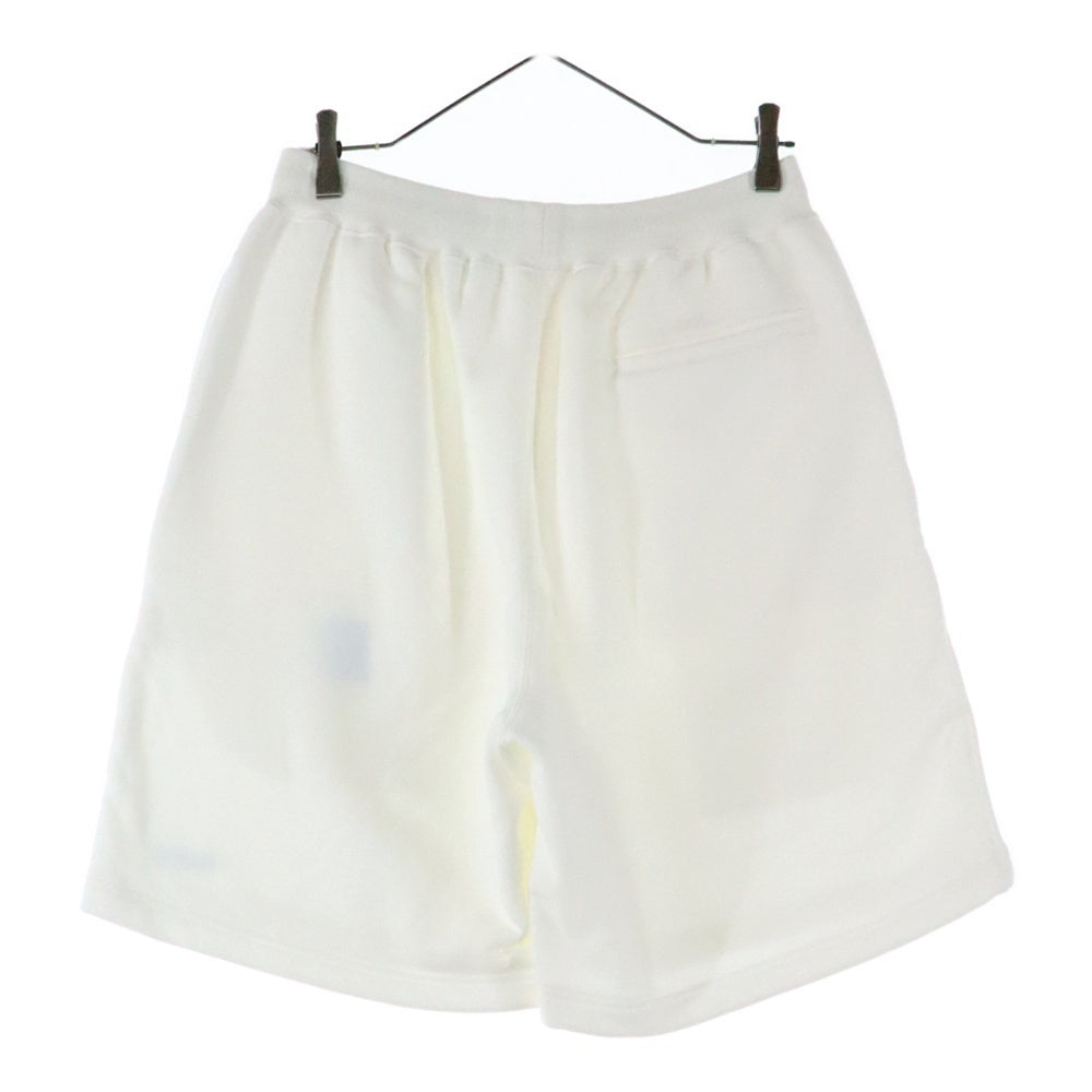 SCYE BASICS(サイベーシックス) テリー刺繍 ロゴハーフパンツ ホワイト MPT-677M