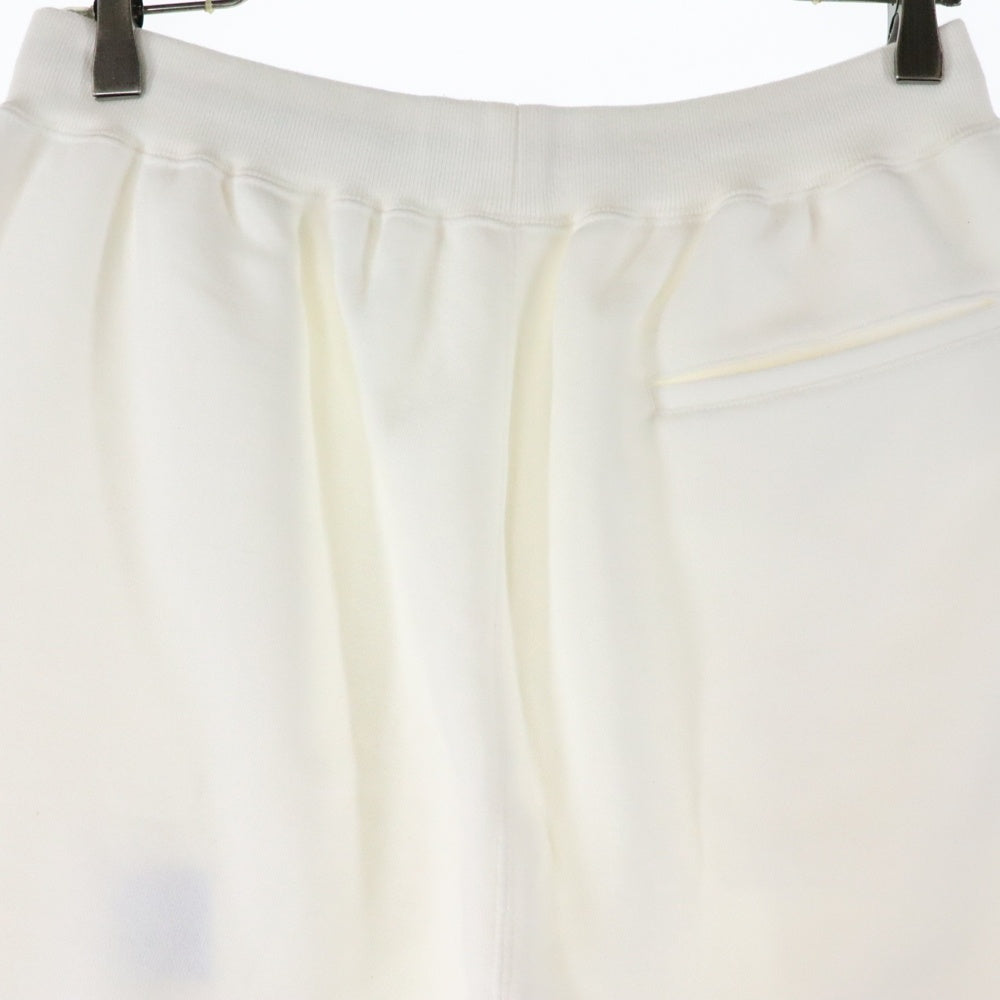 SCYE BASICS(サイベーシックス) テリー刺繍 ロゴハーフパンツ ホワイト MPT-677M