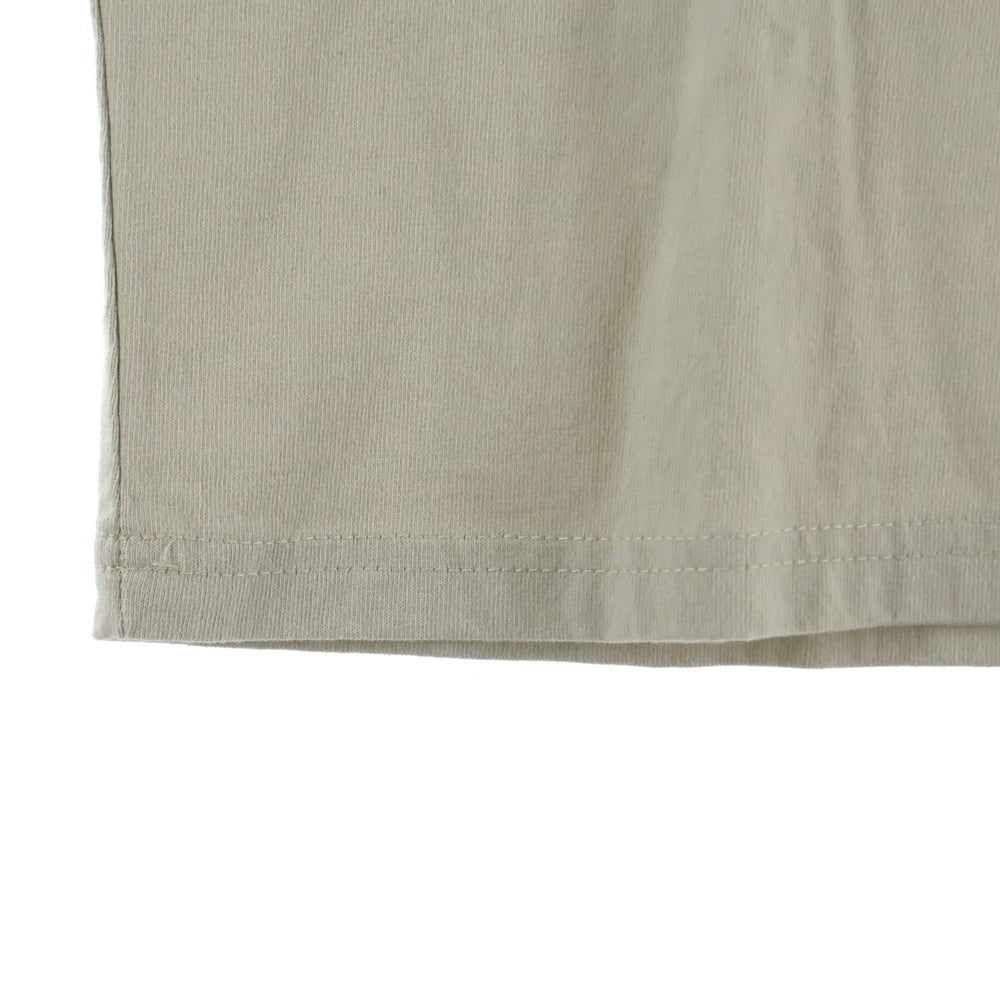 TES(テス) ロゴプリント クルーネックTシャツカットソー ベージュ