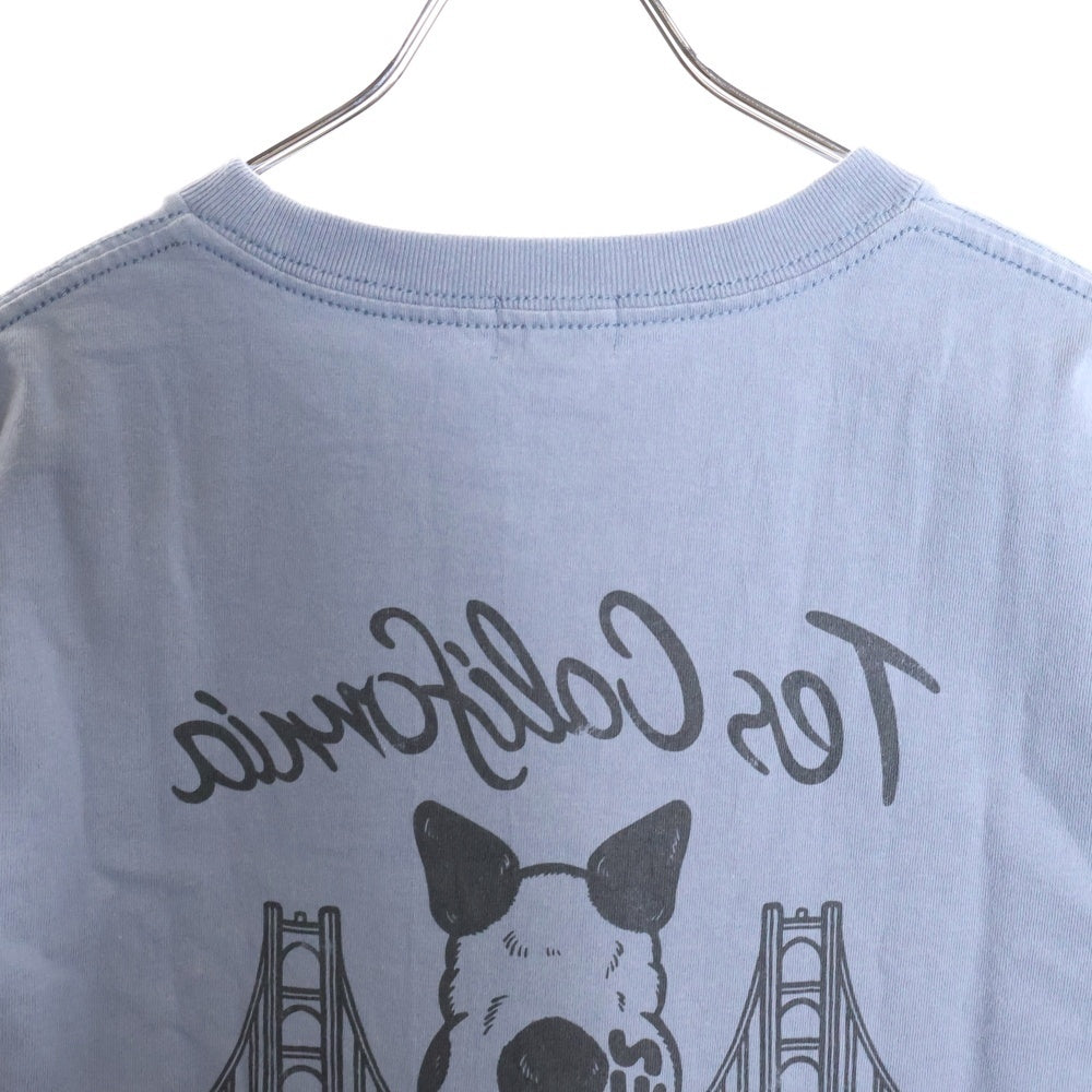 TES(テス) ゴールデンゲートブリッジプリント クルーネックTシャツカットソー ベージュ