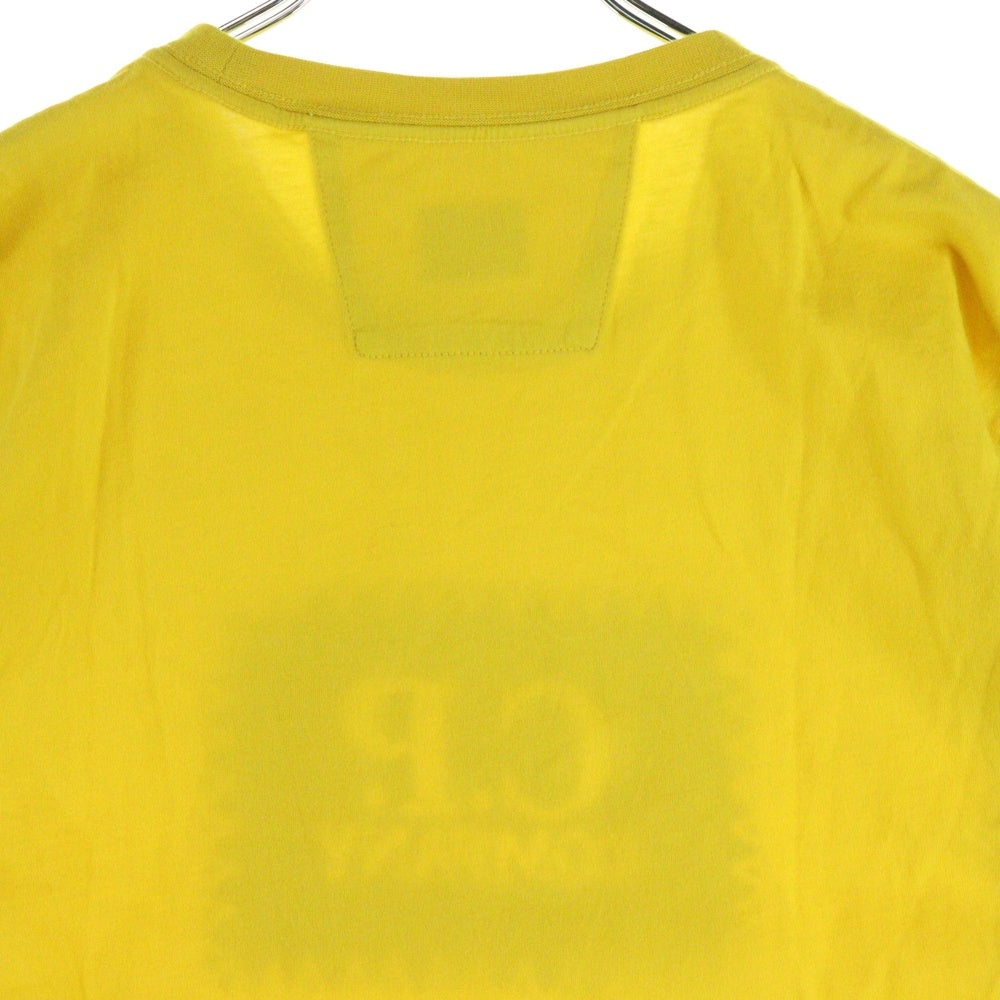 C.P. Company(シーピーカンパニー) フロントロゴプリント 半袖クルーネックTシャツカットソー 12CMTS042A イエロー