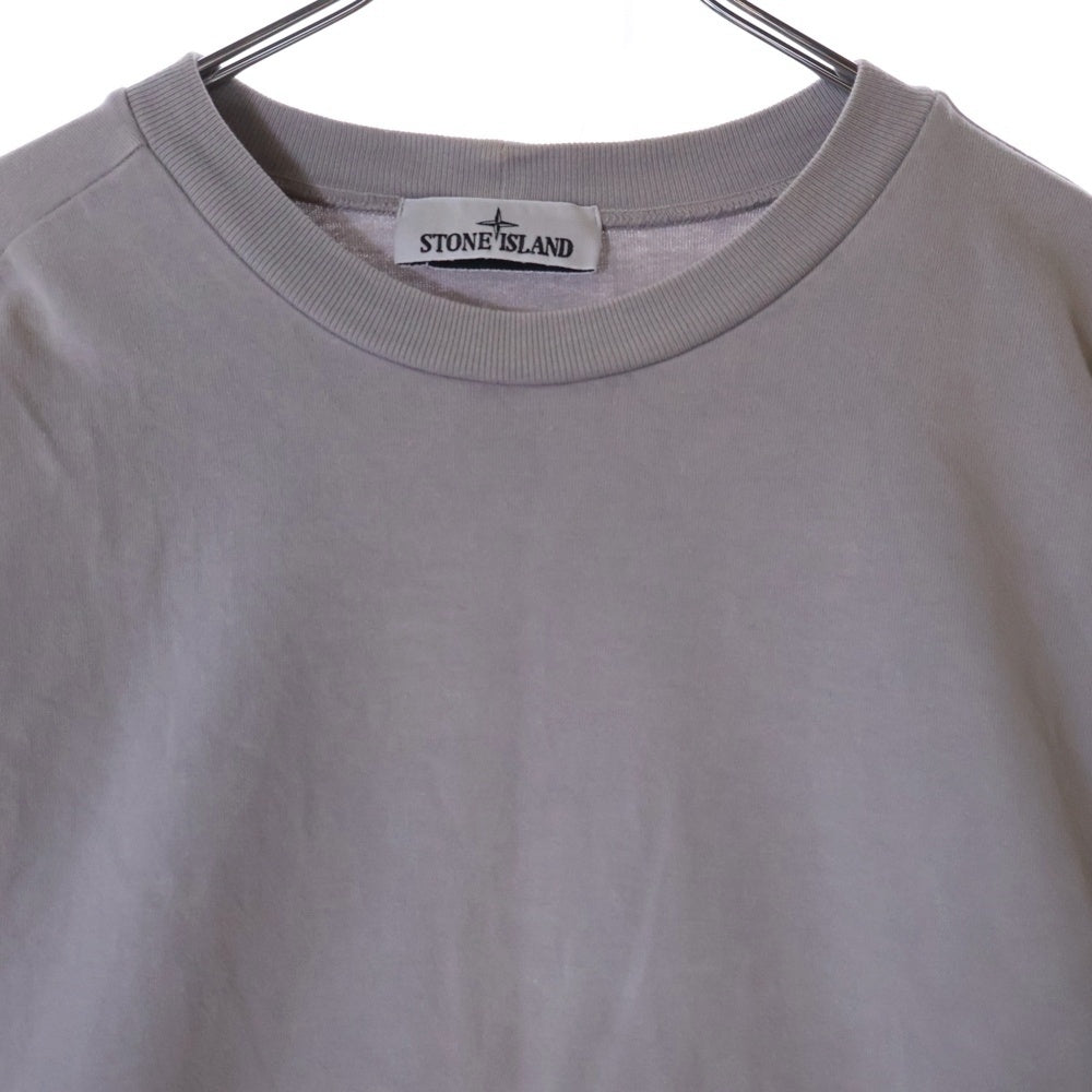 STONE ISLAND(ストーンアイランド) Crewneck Sweatshirt ワッペン付き クルーネックスウェットトレーナー グレー 801563750