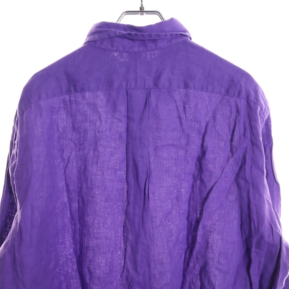 POLO RALPH LAUREN(ポロラルフローレン) ロゴ刺繍 長袖ボタンシャツ パープル