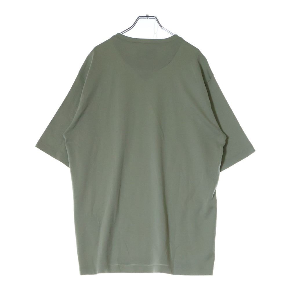 PRADA(プラダ) 24SS 三角ロゴプレート 半袖クルーネックTシャツカットソー カーキ
