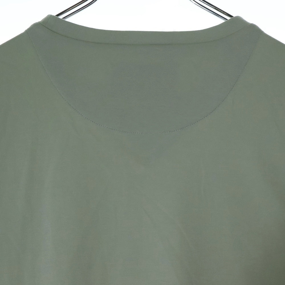 PRADA(プラダ) 24SS 三角ロゴプレート 半袖クルーネックTシャツカットソー カーキ
