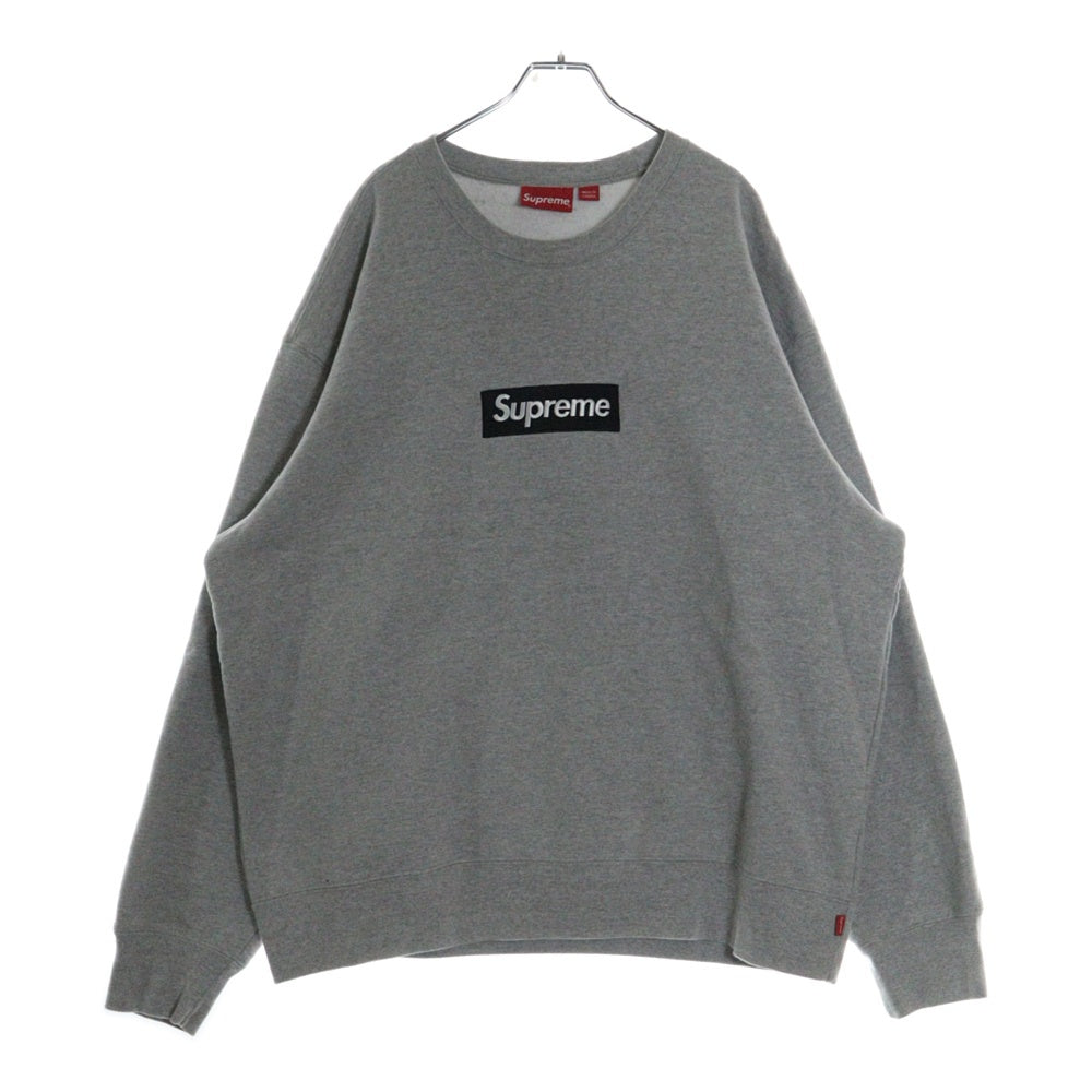 SUPREME(シュプリーム) 22AW Box Logo Crewneck Heather Grey ボックスロゴ クルーネックスウェット トレーナー グレー