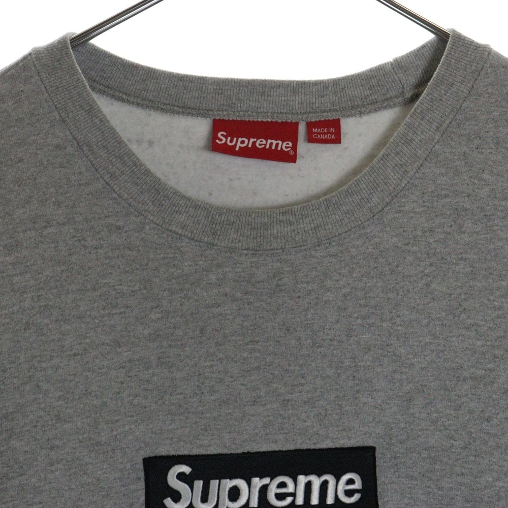 SUPREME(シュプリーム) 22AW Box Logo Crewneck Heather Grey ボックスロゴ クルーネックスウェット トレーナー グレー
