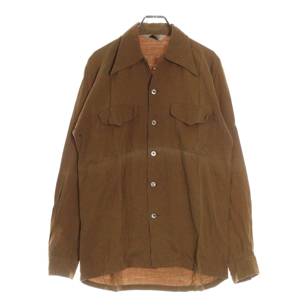 VINTAGE(ヴィンテージ) 50s Swingster レーヨン長袖シャツ ブラウン