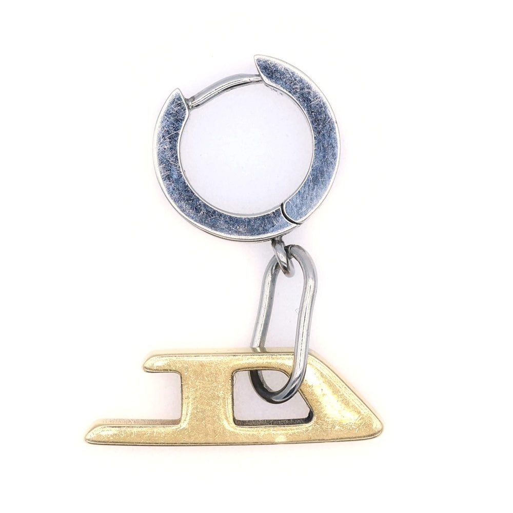 DIESEL(ディーゼル) Dロゴピアス シルバー