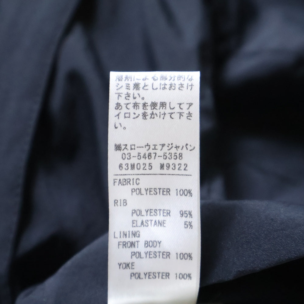 MONTEDORO(モンテドーロ) Packable Unlined Jacket ナイロンジップアップジャケット ブラック 63M025