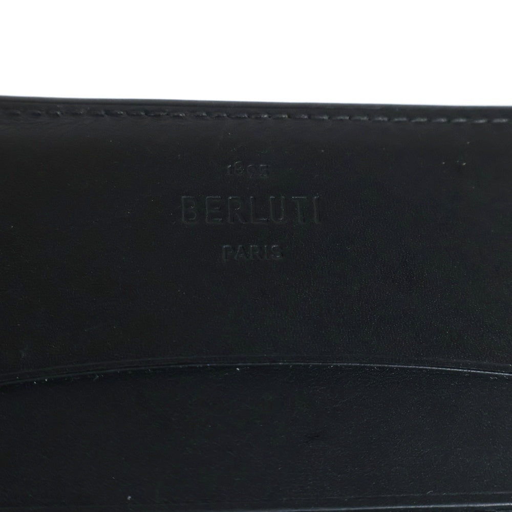 Berluti(ベルルッティ) カリグラフィ 二つ折りレザーカードケース ブラウン