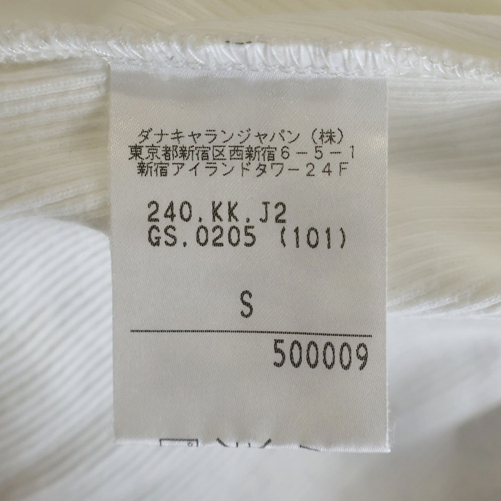 DKNY(ダナキャラン) Vネック サーマル半袖シャツ ホワイト 500009 レディース