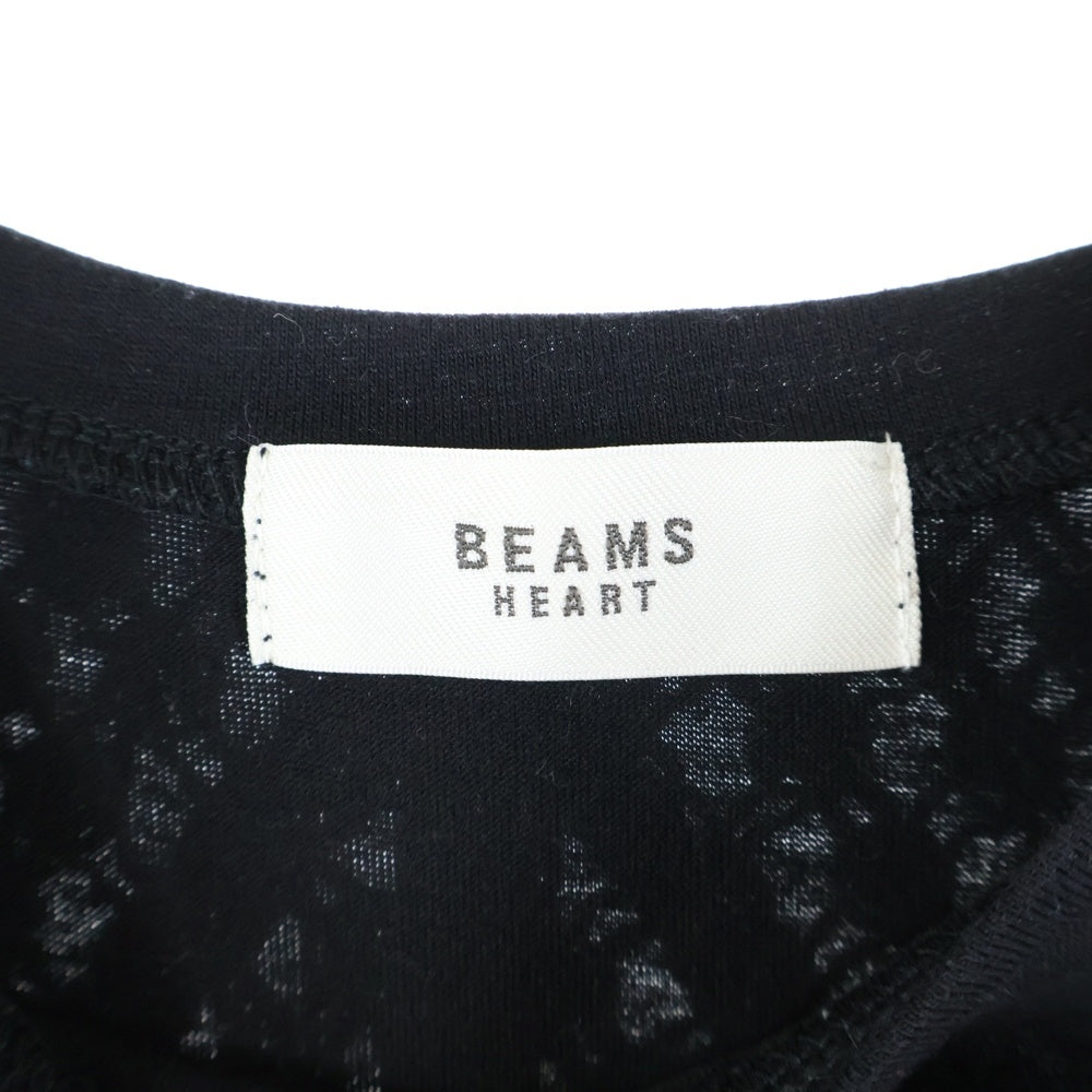 BEAMS HEART(ビームス ハート) 22SS レース編み ベスト ワンピース スカート ブラック レディース 43-04-0001-92