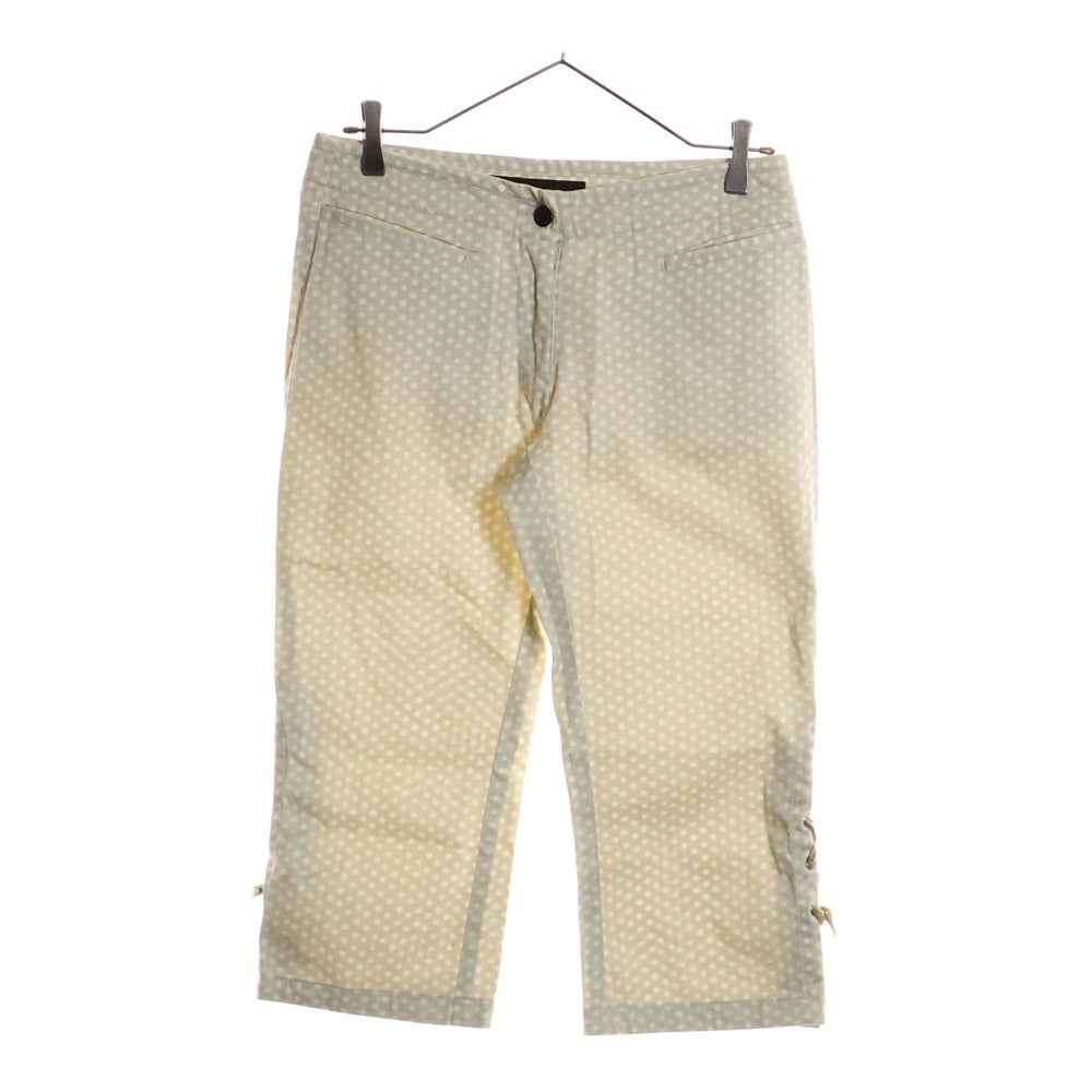 Calvin Klein Jeans(カルバンクラインジーンズ) ドット柄 クロップドパンツ デニムパンツ 495735 アイボリー レディース
