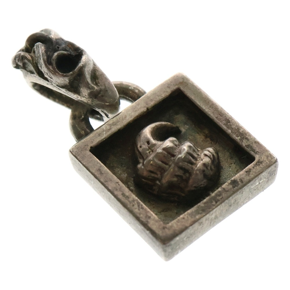 CHROME HEARTS(クロムハーツ) FRAMED CROW フレームドクロウ チャーム シルバーネックレス シルバー