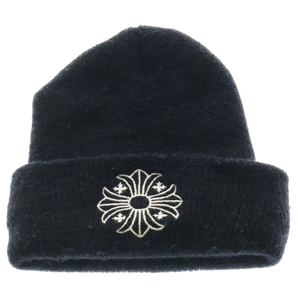 CHROME HEARTS(クロムハーツ) WOOL WATCH CAP ウールワッチキャップ CHプラス刺繍ビーニー帽子 ブラック