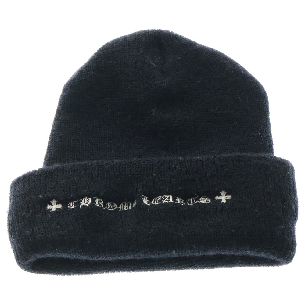CHROME HEARTS(クロムハーツ) WOOL WATCH CAP ウールワッチキャップ CHプラス刺繍ビーニー帽子 ブラック