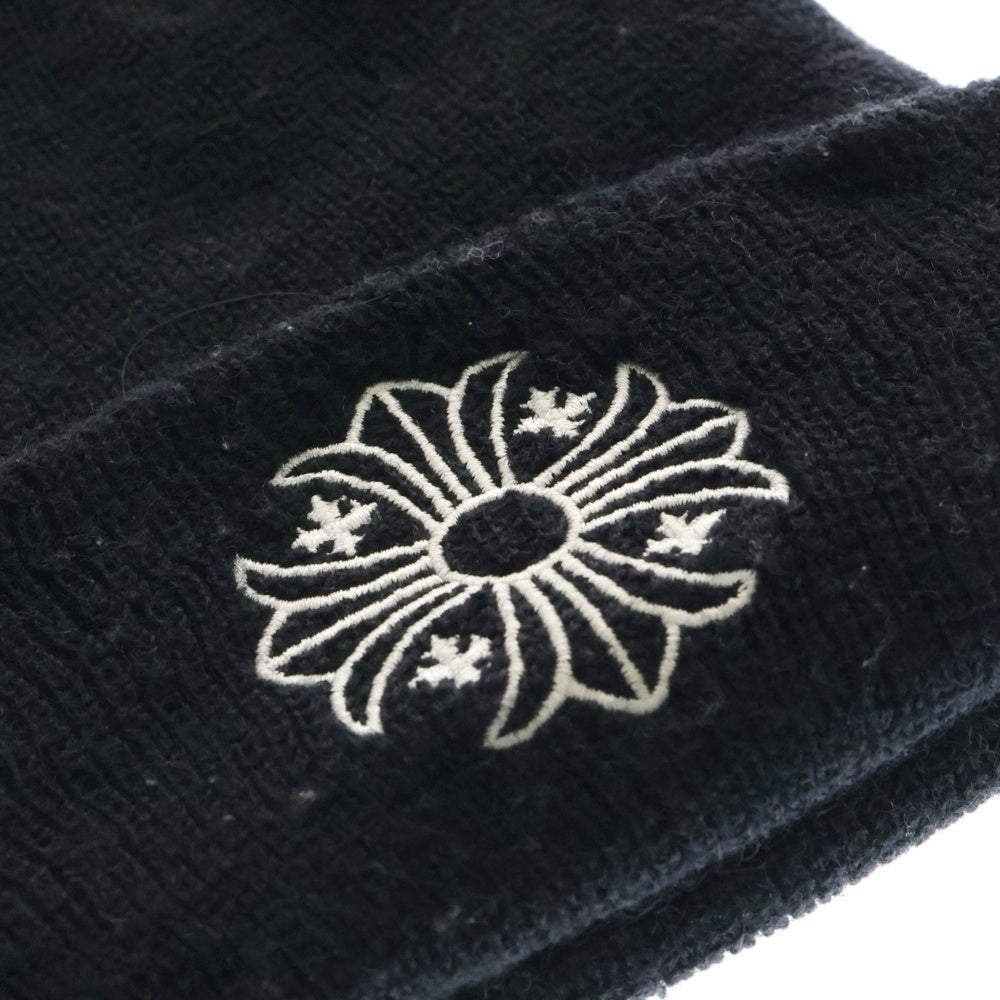 CHROME HEARTS(クロムハーツ) WOOL WATCH CAP ウールワッチキャップ CHプラス刺繍ビーニー帽子 ブラック