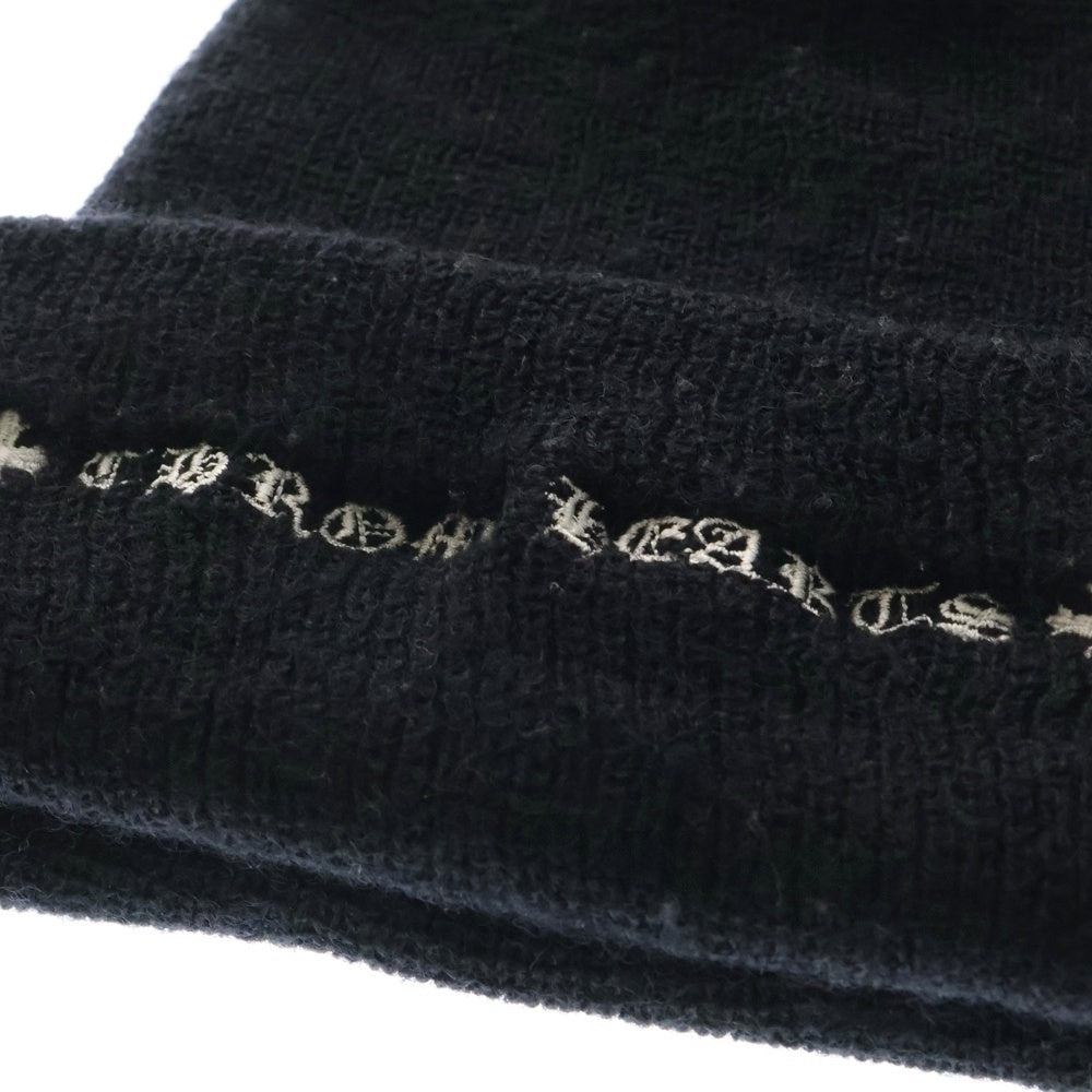 CHROME HEARTS(クロムハーツ) WOOL WATCH CAP ウールワッチキャップ CHプラス刺繍ビーニー帽子 ブラック