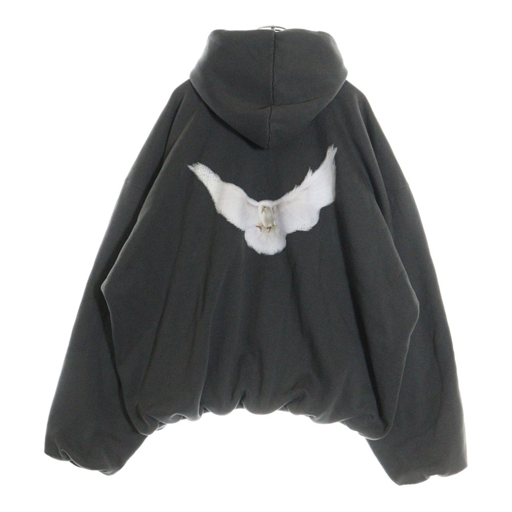 YEEZY GAP(イージーギャップ) DOVE HOODIE ドーヴ 両面プリント スウェット プルオーバーパーカー ブラウン 460551‐00