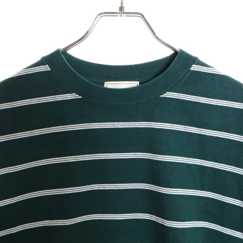 EVCON(エビコン) BORDER WIDE S/S T-SHIRT ボーダー クルーネック半袖Tシャツ グリーン 231-91108