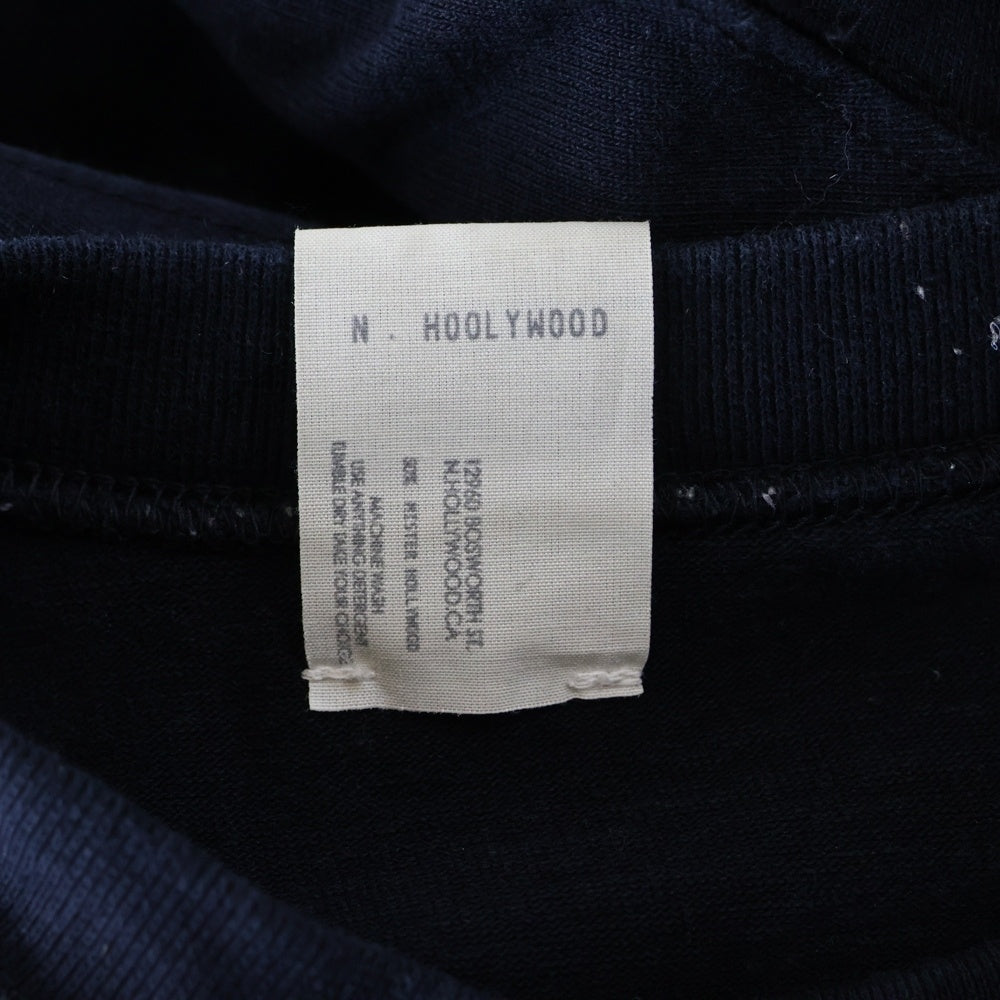 N.HOOLYWOOD(エヌハリウッド) 20SS S/S T-SHIRTS クルーネック半袖Tシャツ 1201-CS22-045 ブラック