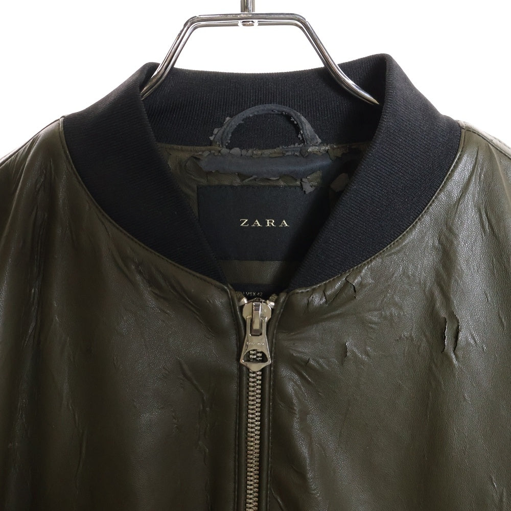 ZARA(ザラ) フェイクレザージャケット