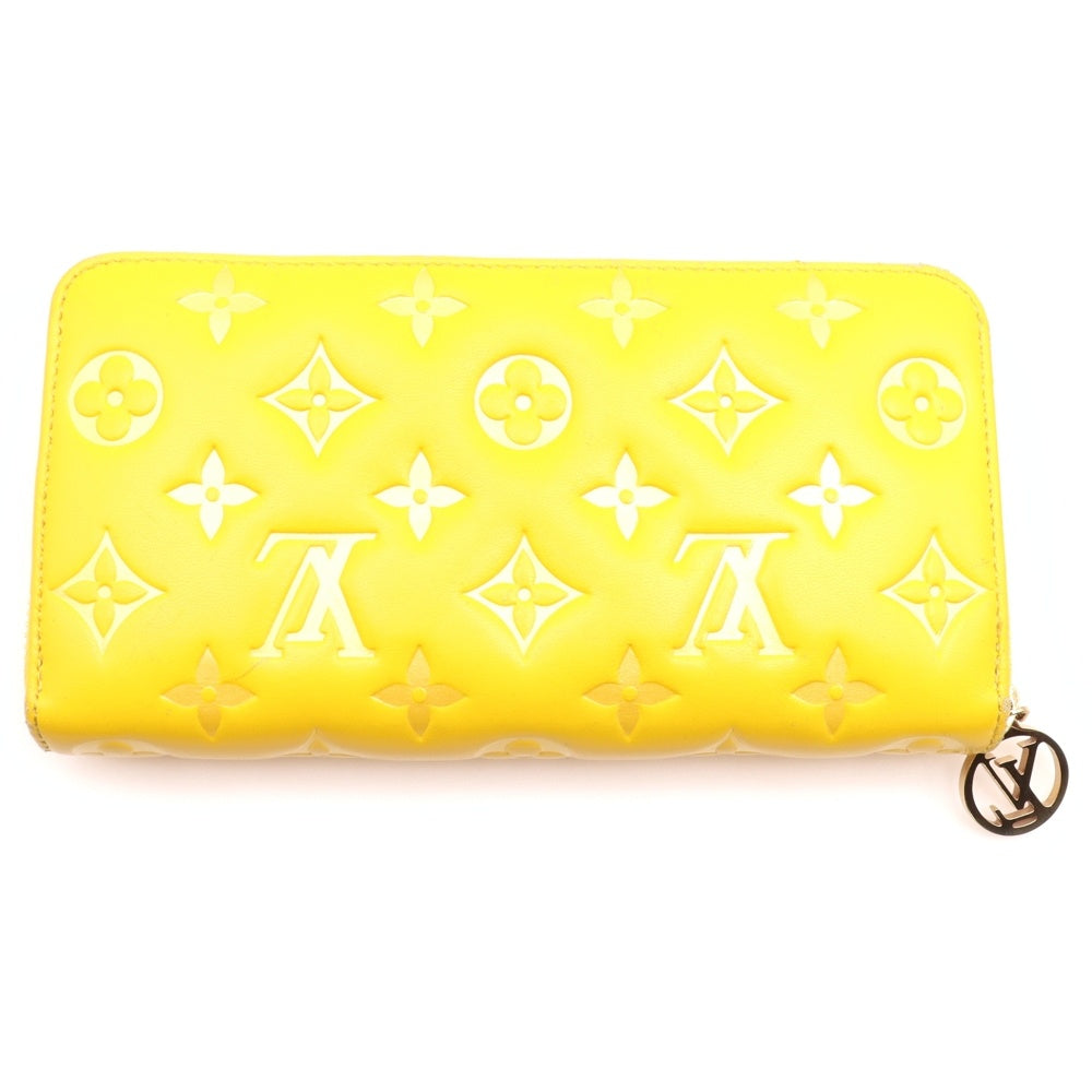 LOUIS VUITTON(ルイヴィトン) モノグラム アンプラントレザー ジッピーウォレット M13699 イエロー