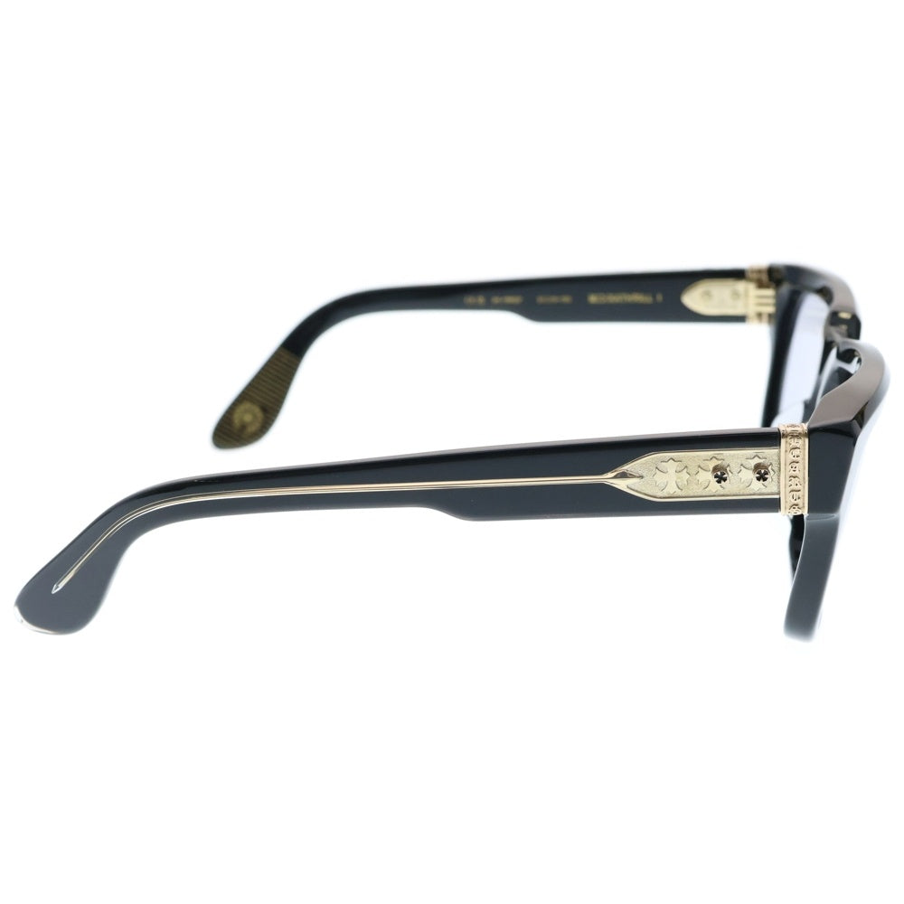 CHROME HEARTS(クロムハーツ) MIDIXATHRILL 1 CHプラス フレーム ウェリントンサングラス アイウェア 眼鏡 ブラック/ゴールド