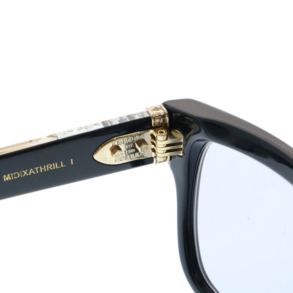 CHROME HEARTS(クロムハーツ) MIDIXATHRILL 1 CHプラス フレーム ウェリントンサングラス アイウェア 眼鏡 ブラック/ゴールド