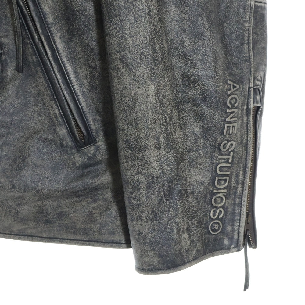 ACNE(アクネ) BIKER LEATHER JACKET バイカー レザージャケット FN-MN-LEAT00025 B70148 ブラック