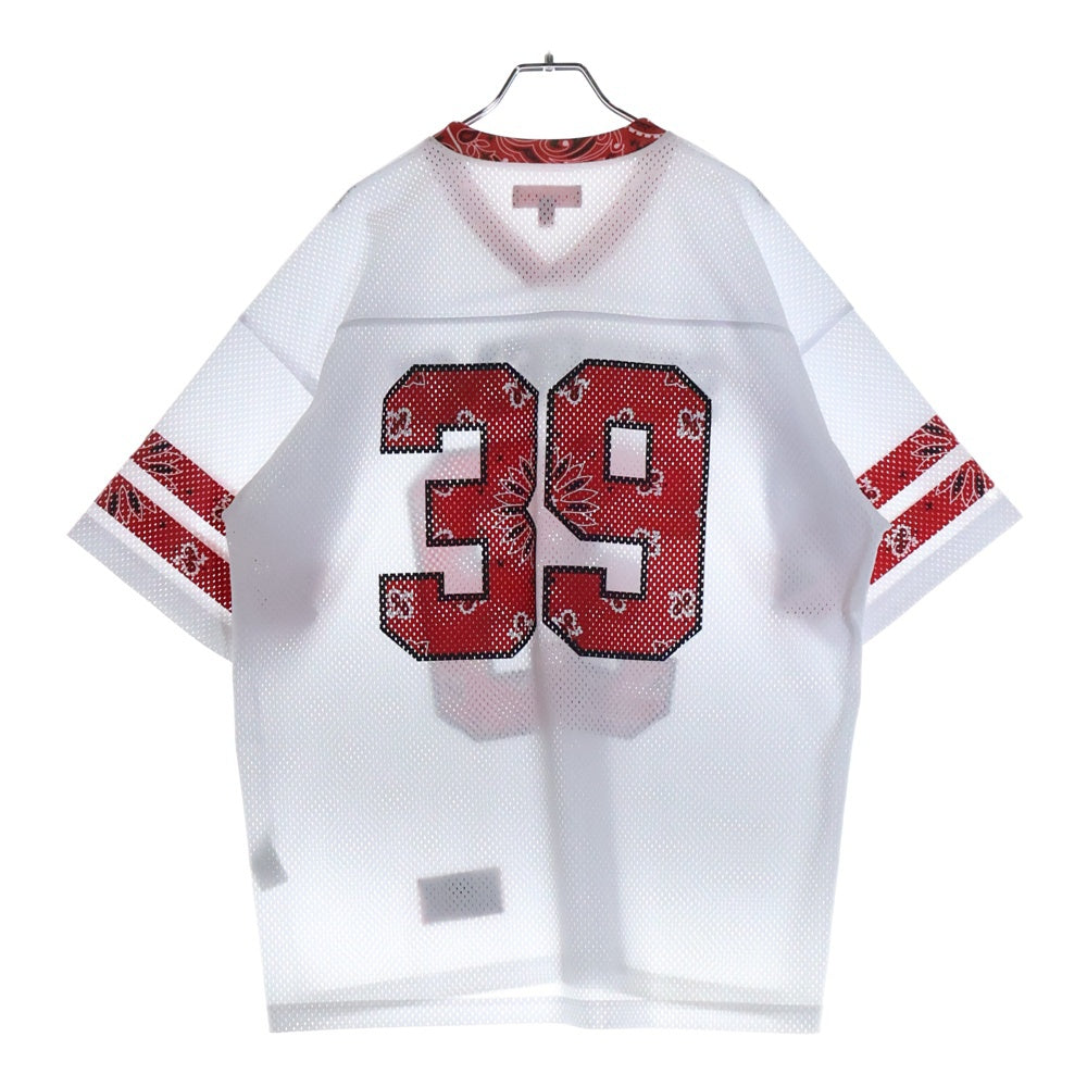 SUPREME(シュプリーム) 25SS Bandana Football Jersey バンダナ フットボール ジャージ ホワイト/レッド
