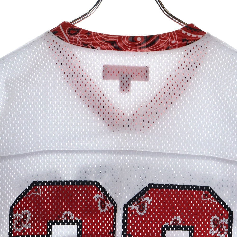 SUPREME(シュプリーム) 25SS Bandana Football Jersey バンダナ フットボール ジャージ ホワイト/レッド