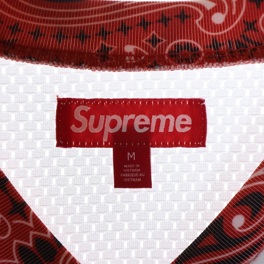 SUPREME(シュプリーム) 25SS Bandana Football Jersey バンダナ フットボール ジャージ ホワイト/レッド
