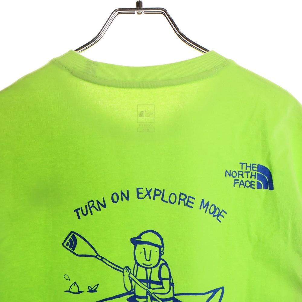THE NORTH FACE(ザノースフェイス) バックプリント クルーネック半袖Tシャツ ライトグリーン
