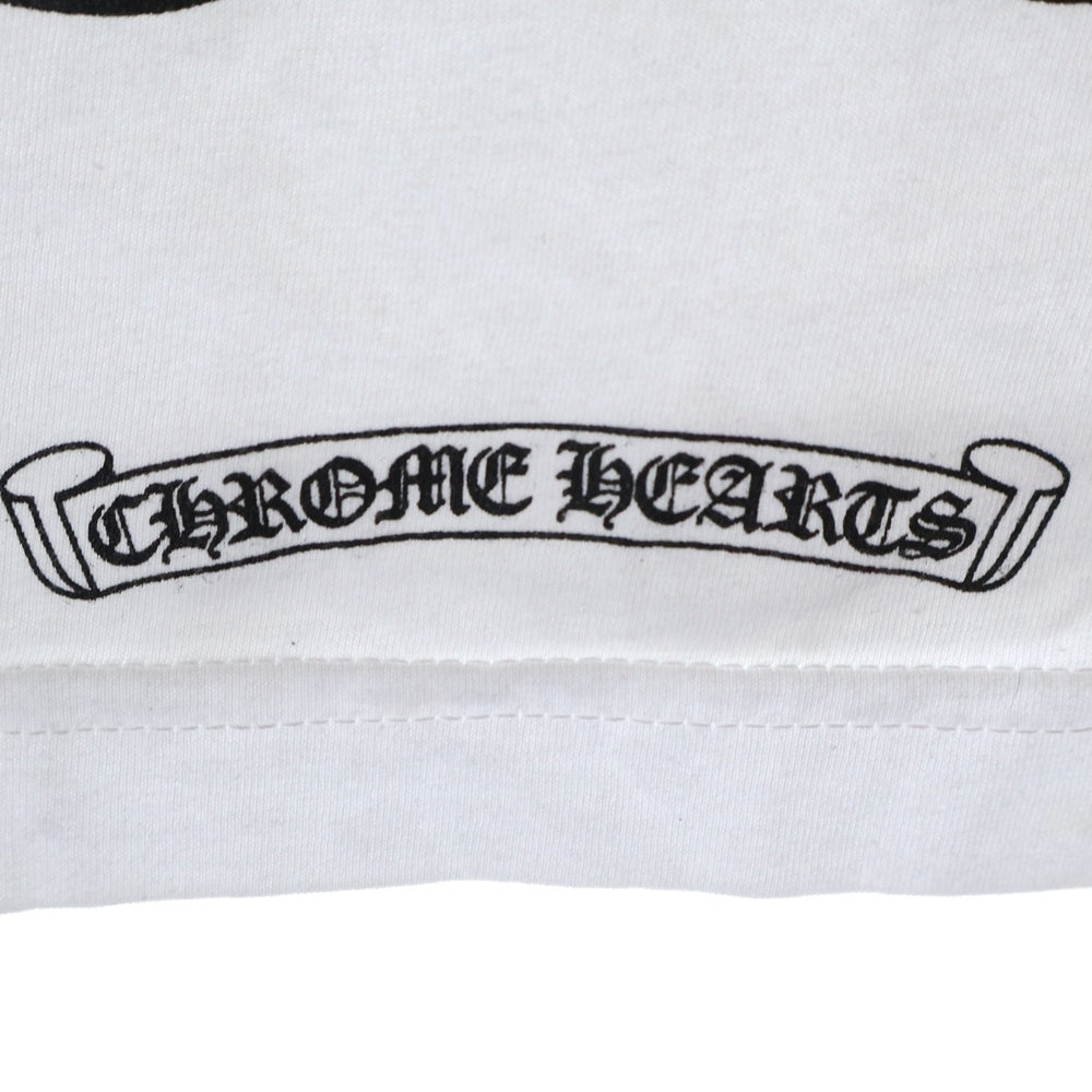 CHROME HEARTS(クロムハーツ) Floral Horseshoe L/S Tee フローラルホースシュー長袖Tシャツ カットソー ホワイト