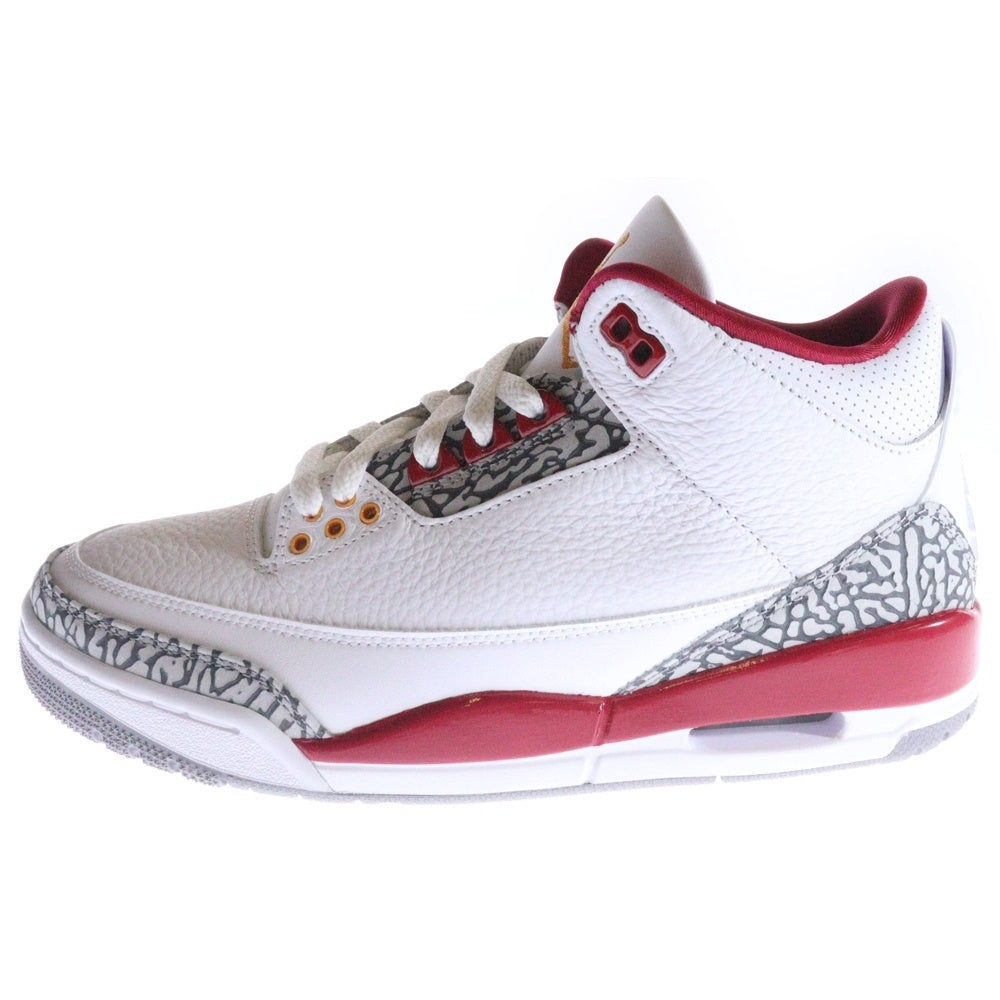 NIKE(ナイキ) Air Jordan 3 Cardinal Red エアジョーダン3 カーディナル レッド ローカットスニーカー CT8532-126 ホワイト/レッド US8.5/26.5
