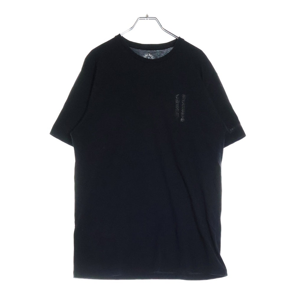 CHROME HEARTS(クロムハーツ) CHプラス バックプリント クルーネック半袖Tシャツカットソー ブラック
