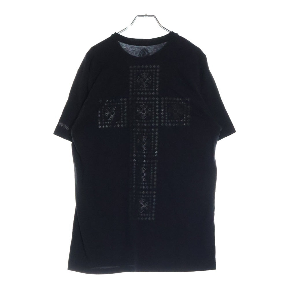 CHROME HEARTS(クロムハーツ) CHプラス バックプリント クルーネック半袖Tシャツカットソー ブラック