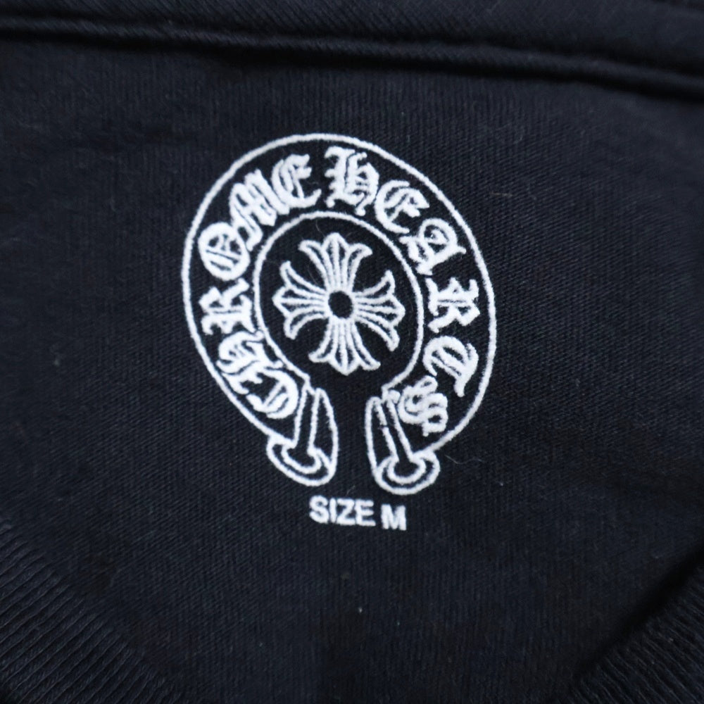 CHROME HEARTS(クロムハーツ) CHプラス バックプリント クルーネック半袖Tシャツカットソー ブラック