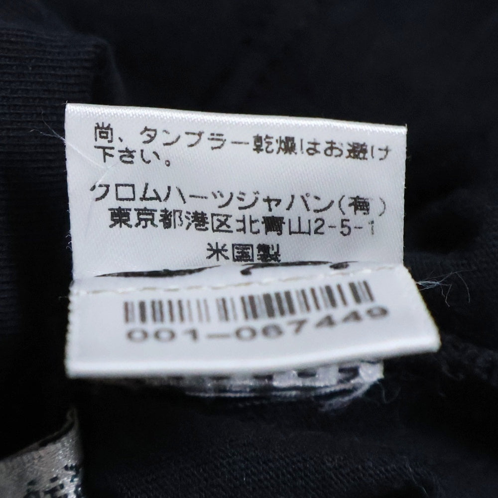CHROME HEARTS(クロムハーツ) CHプラス バックプリント クルーネック半袖Tシャツカットソー ブラック