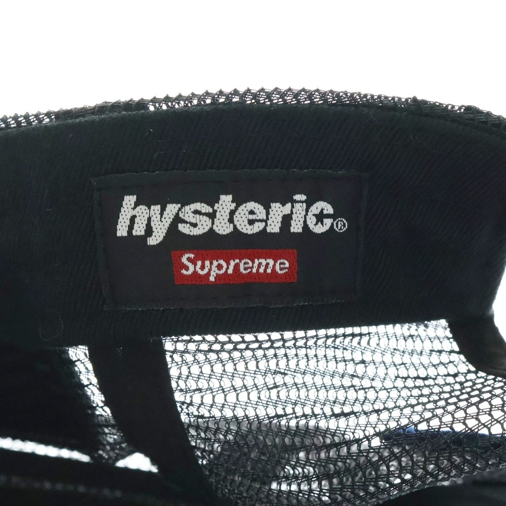 SUPREME(シュプリーム) 24AW ×HYSTERIC GLAMOUR ×VANSON 6-PANEL CAP ヒステリックグラマー バンソン メッシュキャップ ブラック