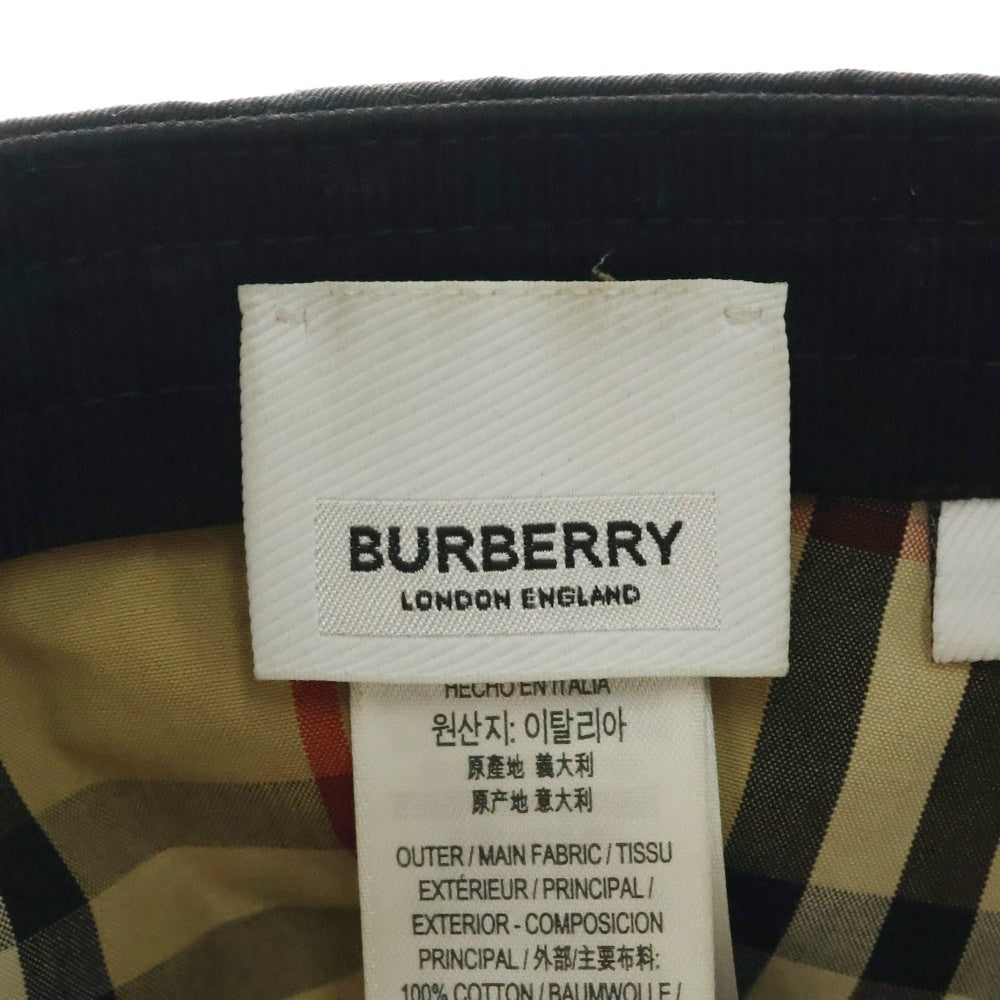 BURBERRY LONDON(バーバリーロンドン) TBロゴ刺繍 6パネルキャップ ブラック 8053205