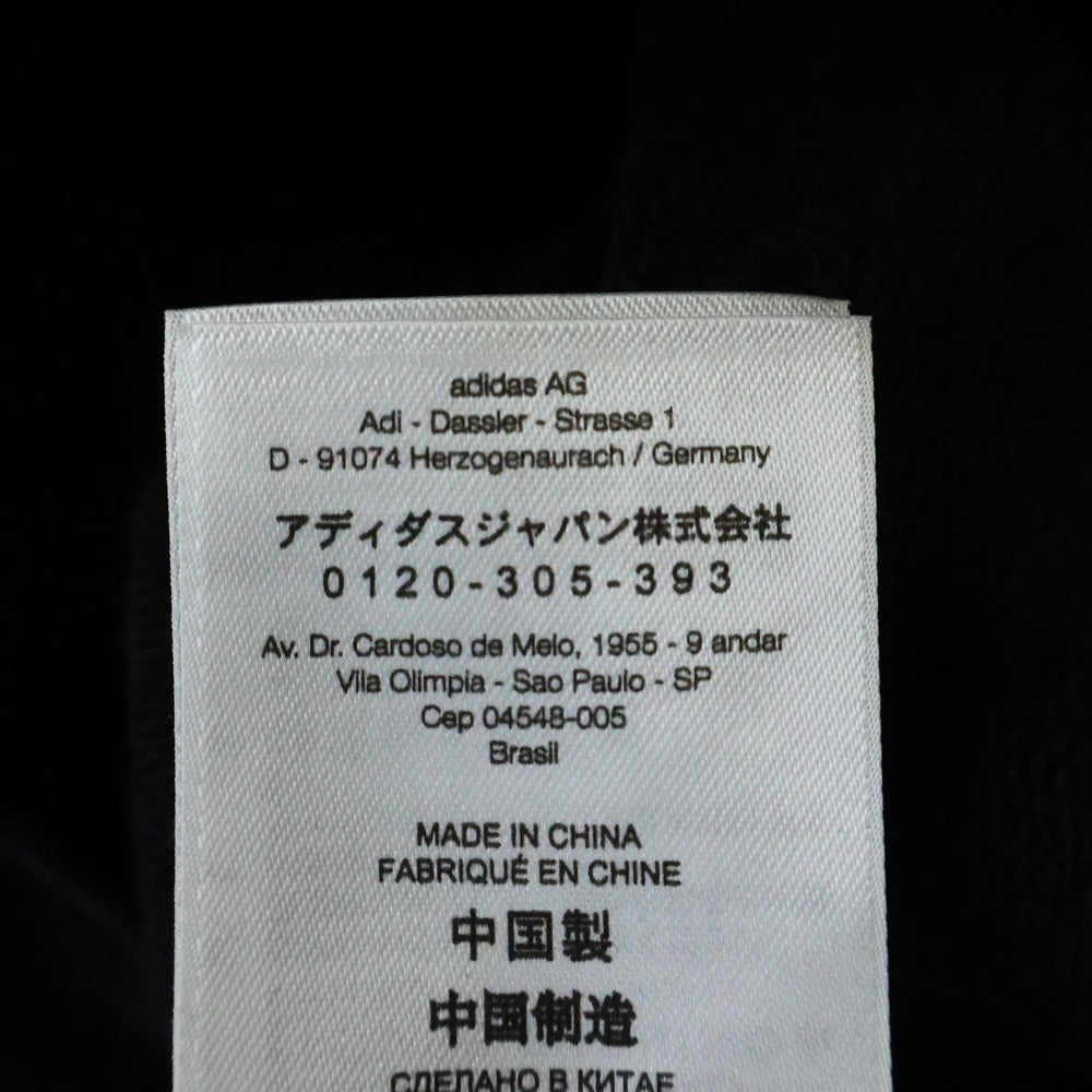 Y-3(ワイスリー) 3STP TERRY HOODIE ロゴパッチ 3ストライプ プルオーバーパーカー H16340 ブラック