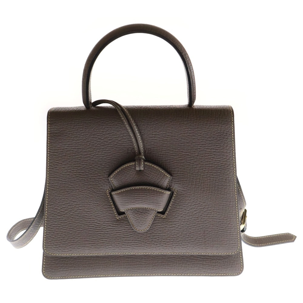 LOEWE(ロエベ) 2WAY バルセロナ レザーショルダーバッグ ハンドバッグ ベージュ